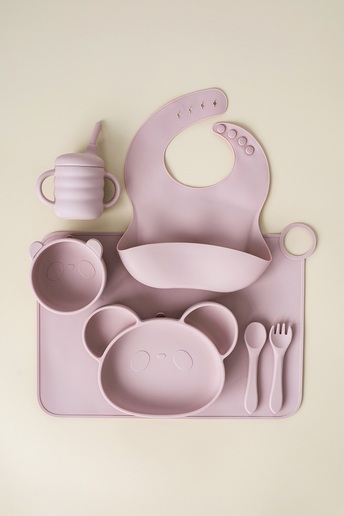 Набор посуды Panda, Розовый